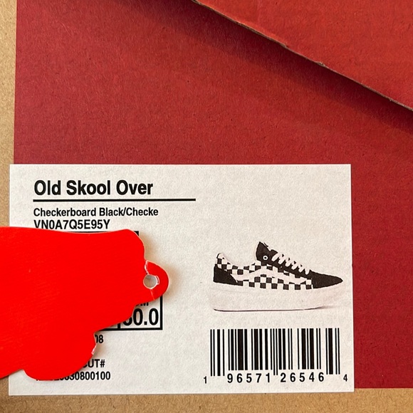 Vans Men’s Old Skool Over
Checkerboard Black/Checkered 
VN0A7Q5E95Y Platforms - Picture 16 of 16